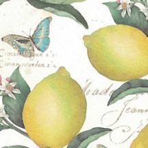 Lemons and Butterflies Print Paper ~ Kartos Italy